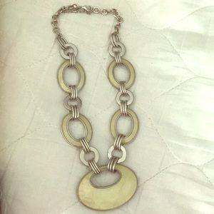 Lia Sophia cream stone necklace